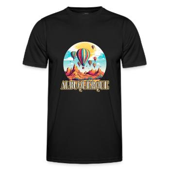 Albuquerque Ballon New Mexico Heißluftballon - Männer Funktions-T-Shirt - Schwarz - Vorne - AI Model Male 178 dark (178cm)