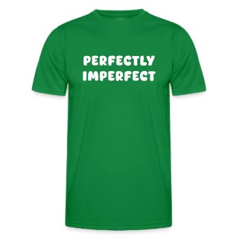 Perfectly imperfect - Men's Functional T-Shirt - kelly green - Front - AI Model Male 178 dark (178cm)