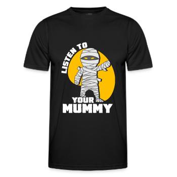 Mummy Creepy Mummies - Men's Functional T-Shirt - black - Front - AI Model Male 178 dark (178cm)