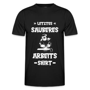 Schweißer Schweißen Beruf Schweisser - Männer Funktions-T-Shirt - Schwarz - Vorne - AI Model Male 178 dark (178cm)