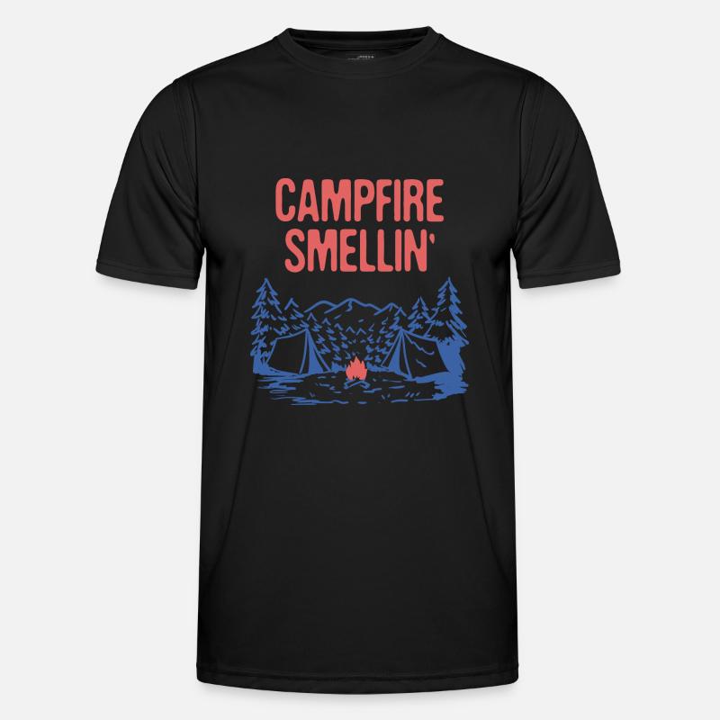 Campfire Smellin' Camping Summer Camper Tropical Männer Funktions-T-Shirt
