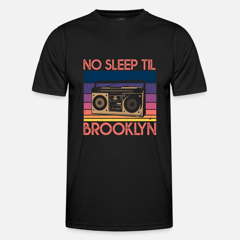 No Sleep Til Brooklyn - Männer Funktions-T-Shirt - Schwarz
