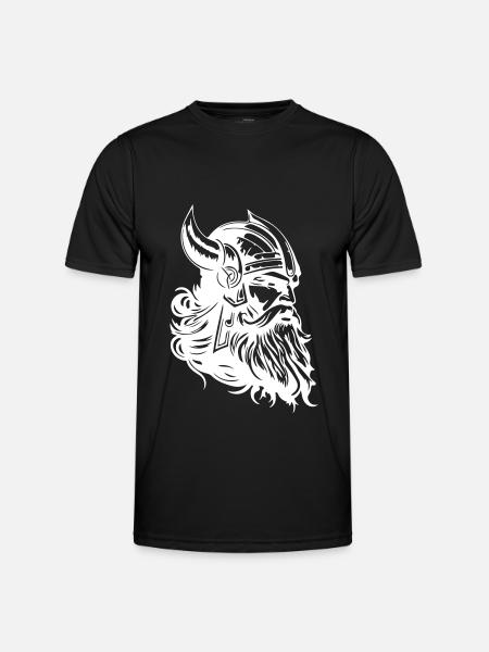 Viking Head Warrior Viking - Men's Functional T-Shirt - black