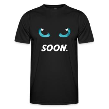 Katzenaugen bald blau - Männer Funktions-T-Shirt - Schwarz - Vorne - AI Model Male 178 dark (178cm)
