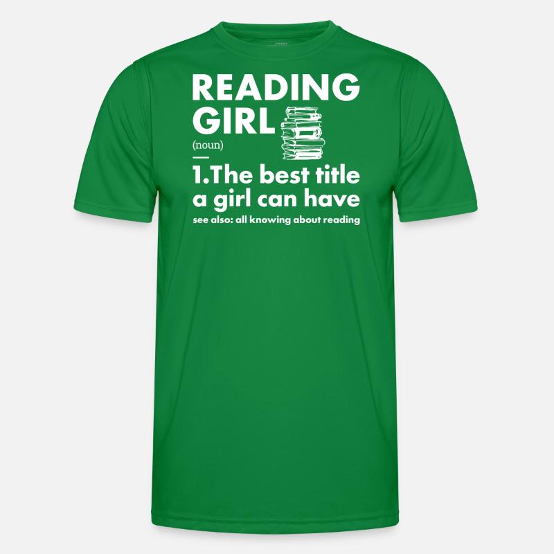 Reader Girl Definition Reading Men's Functional T-Shirt