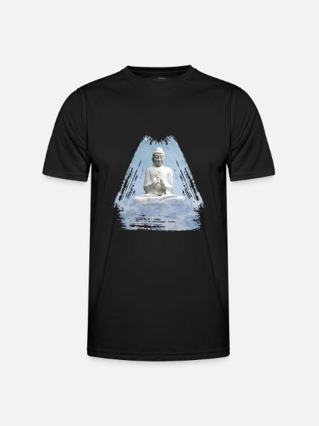 buddha 1 - Männer Funktions-T-Shirt - Schwarz