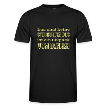 witzige sprüche - Männer Funktions-T-Shirt - Schwarz - Vorne - AI Model Male 178 dark (178cm)