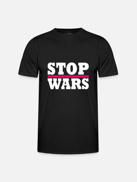 Stop wars - Men's Functional T-Shirt - black