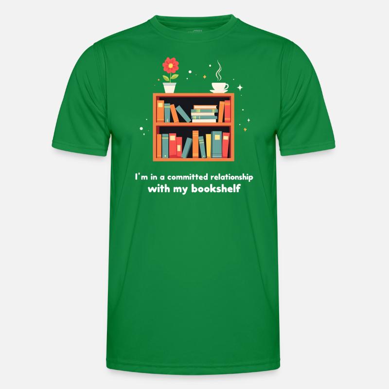 Je suis dans une relation engagée avec ma bibliothèque T-shirt sport Homme
