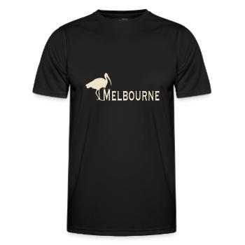 Poulet poubelle Melbourne - T-shirt sport Homme - noir - Devant - AI Model Male 178 dark (178cm)