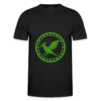 Vogel - Fliegen - Naturschutz Tierfreund - Wald - Männer Funktions-T-Shirt - Schwarz - Vorne - AI Model Male 178 dark (178cm)