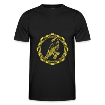 Vogel - Fliegen - Naturschutz Tierfreund - Männer Funktions-T-Shirt - Schwarz - Vorne - AI Model Male 178 dark (178cm)