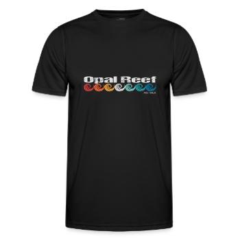 Récif d’opale - T-shirt sport Homme - noir - Devant - AI Model Male 178 dark (178cm)