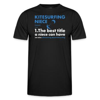 Sport Niece Kitesurf - T-shirt sport Homme - noir - Devant - AI Model Male 178 dark (178cm)
