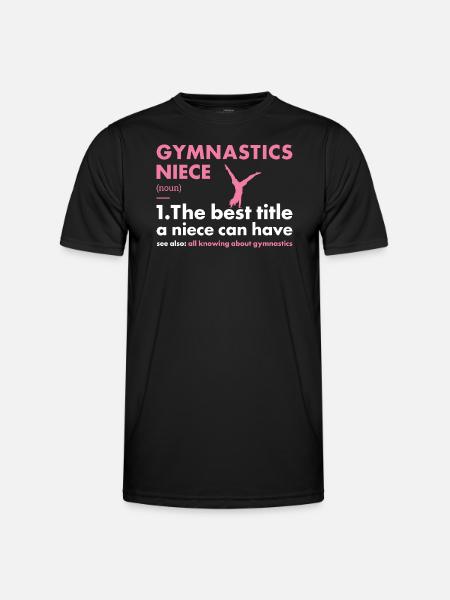 Sport Niece Gymnastics - Men's Functional T-Shirt - black