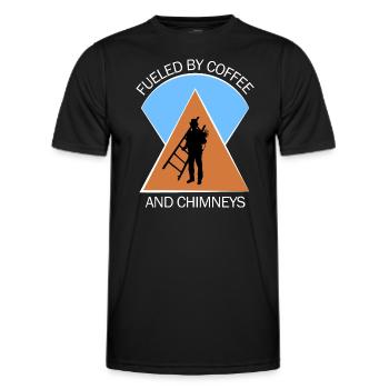 Chimney Sweep Chimney Sweep - Men's Functional T-Shirt - black - Front - AI Model Male 178 dark (178cm)