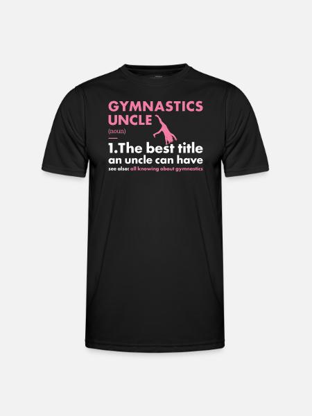 Sport Uncle Gymnastics - Männer Funktions-T-Shirt - Schwarz