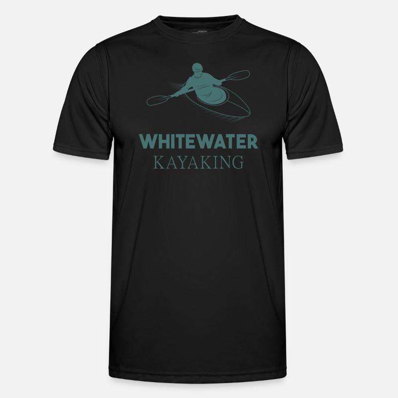 Whitewater Kayaking Men's Functional T-Shirt