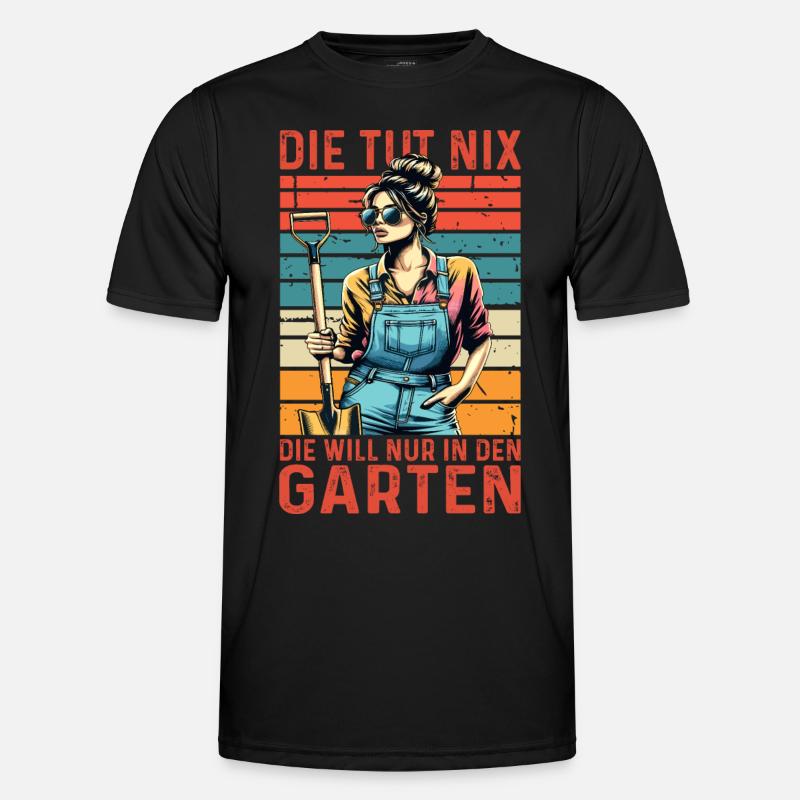 Garten Geschenk Gärtnerin Geburtstag Geschenk - Männer Funktions-T-Shirt - Schwarz