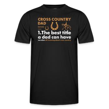 Rider Dad Definition Cross Country - Männer Funktions-T-Shirt - Schwarz - Vorne - AI Model Male 178 dark (178cm)