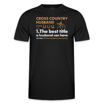 Rider Husband Definition Cross Country - Männer Funktions-T-Shirt - Schwarz - Vorne - AI Model Male 178 dark (178cm)