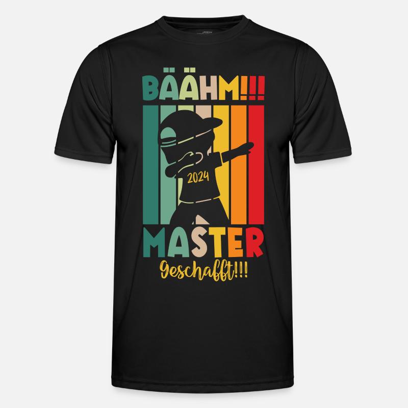 Master Masterabsolvent Masterabschluss Geschenk - Männer Funktions-T-Shirt - Schwarz