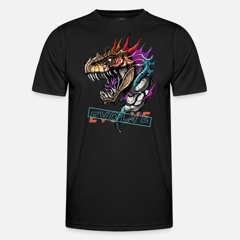 Dragon's Evolution Roar - Men's Functional T-Shirt - black