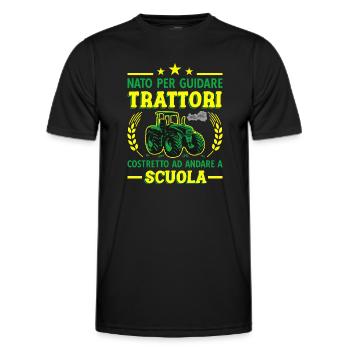 Agricoltura Nato Per Guidare Trattori Trattore - Männer Funktions-T-Shirt - Schwarz - Vorne - AI Model Male 178 dark (178cm)