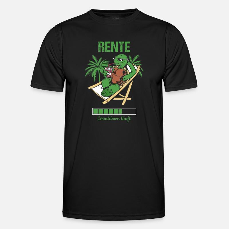 Pensionierung Rente Countdown Läuft Rente Männer Funktions-T-Shirt