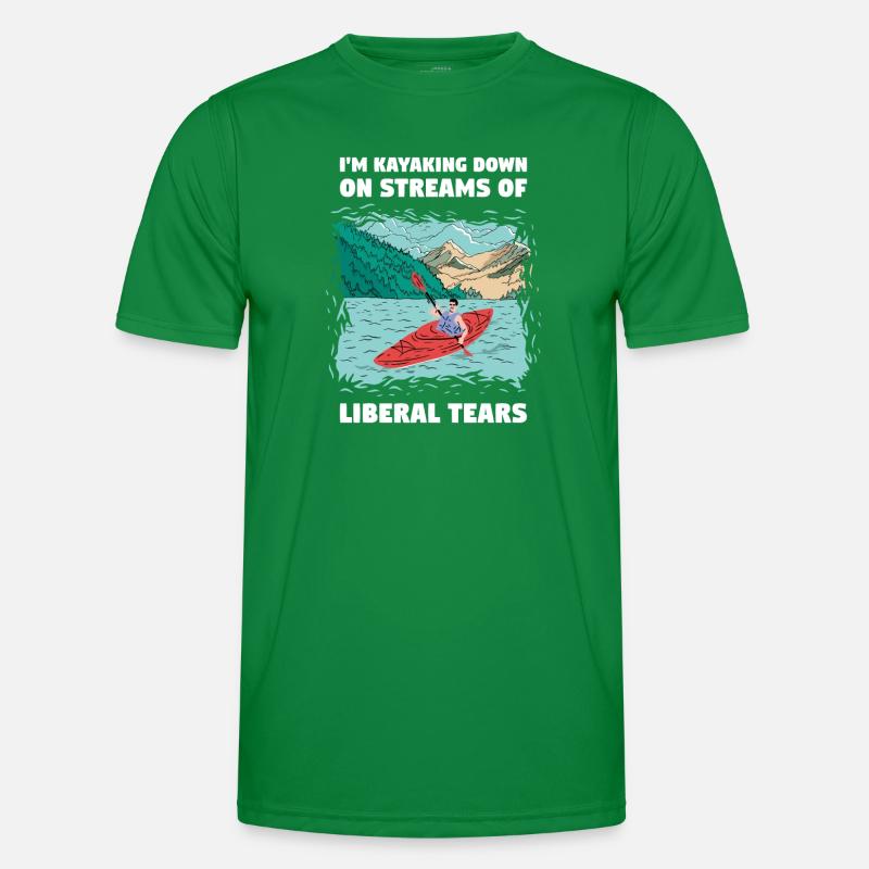 Kayak down on Liberal Tears Whitewater Kayak Maglietta sportiva per uomo