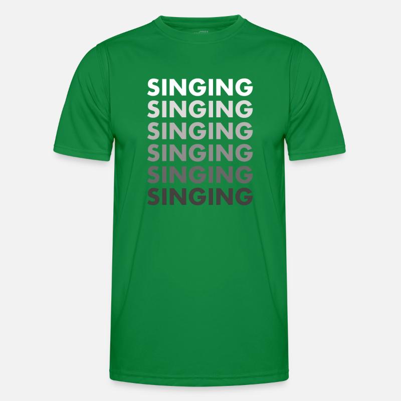 Singer Singing Men's Functional T-Shirt