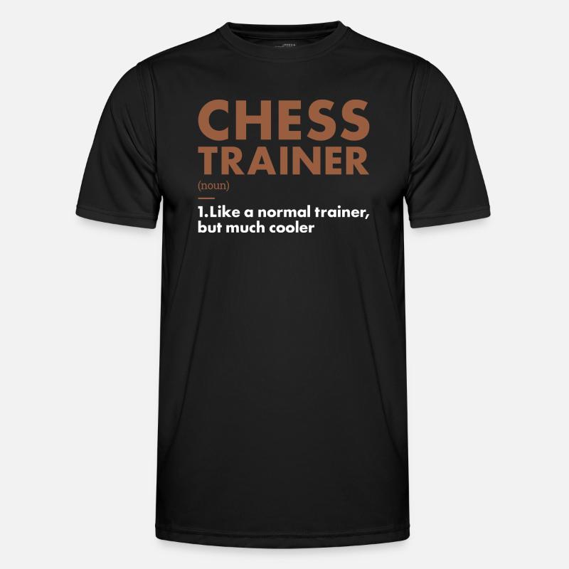 Chess Player Trainer Definition Chess - Männer Funktions-T-Shirt - Schwarz