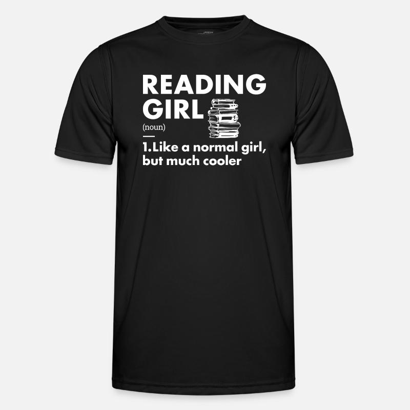Reader Girl Definition Reading - Men's Functional T-Shirt - black