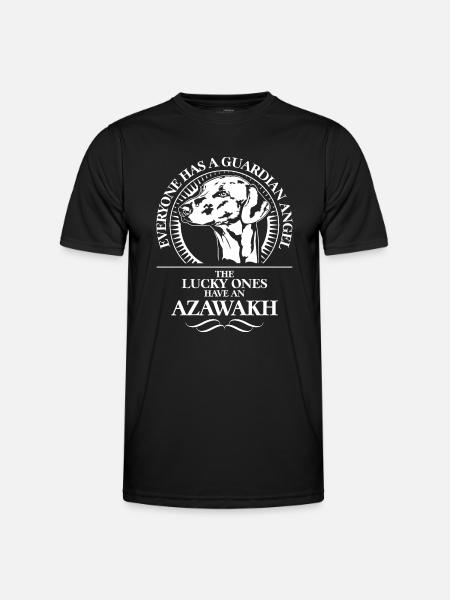 AZAWAKH Beschermengel Hond Wilsigns - Functioneel T-shirt voor mannen - zwart