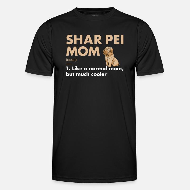 Shar Pei Mom Definition - Men's Functional T-Shirt - black