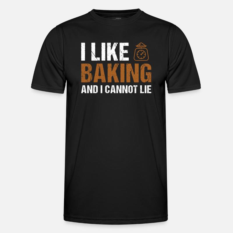 Baker I Like Baking - Männer Funktions-T-Shirt - Schwarz