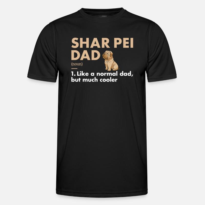 Shar Pei Dad Definition Männer Funktions-T-Shirt