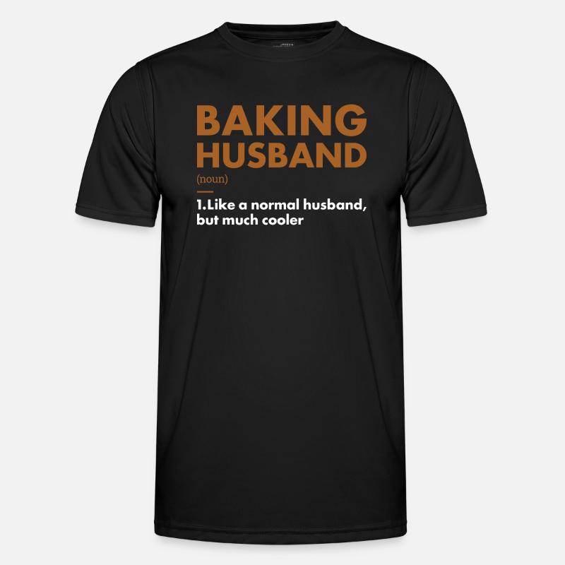 Baker Husband Definition Baking - Männer Funktions-T-Shirt - Schwarz