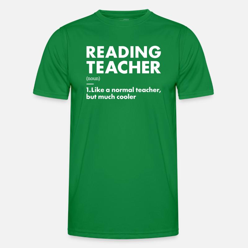 Reader Teacher Definition Reading Men's Functional T-Shirt