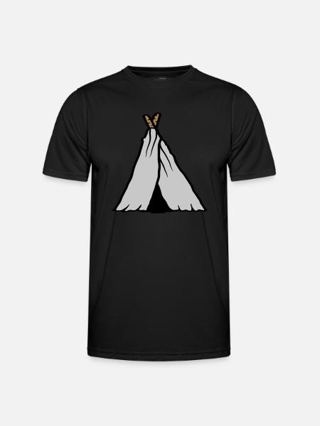 Primitive Tent Excursion Trip - Men's Functional T-Shirt - black