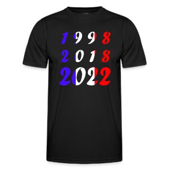 Équipe de France - T-shirt sport Homme - noir - Devant - AI Model Male 178 dark (178cm)
