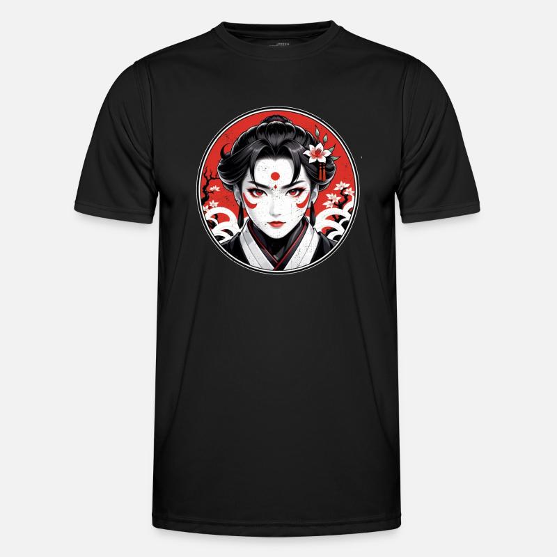 Samurai-Krieger - Japan - Dämon - Männer Funktions-T-Shirt - Schwarz