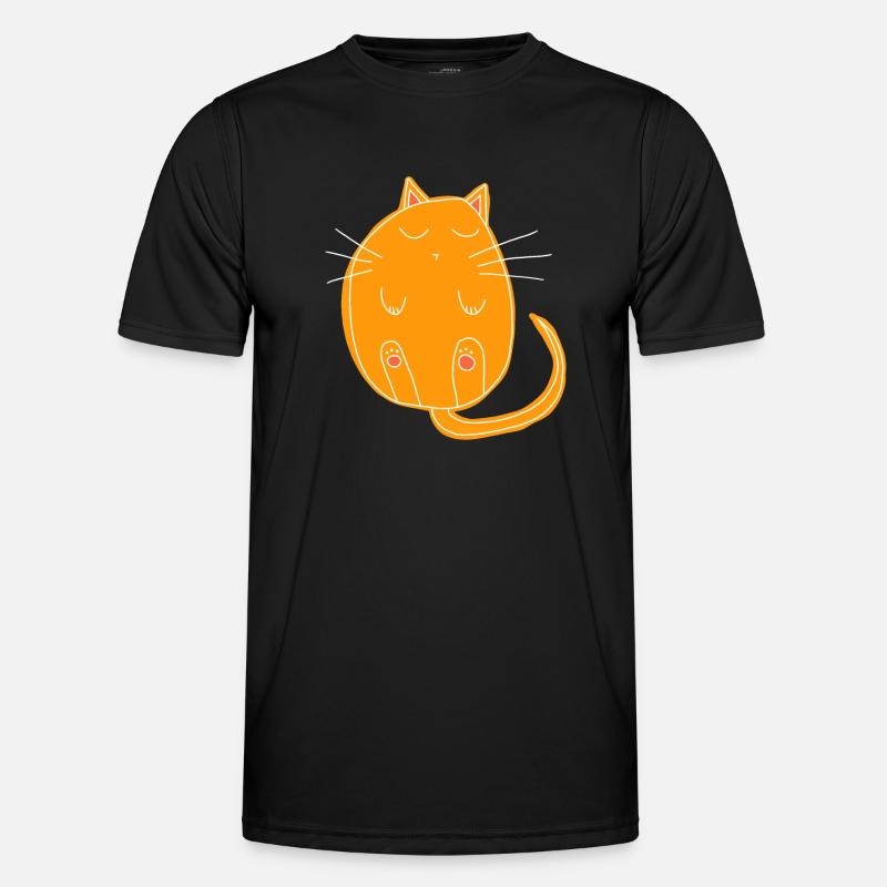 chat endormi T-shirt sport Homme