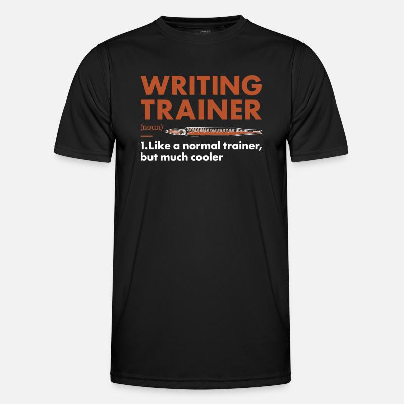 Writer Trainer Definition Writing Männer Funktions-T-Shirt