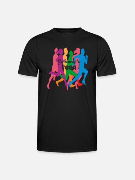 Running to yoga - Men's Functional T-Shirt - black