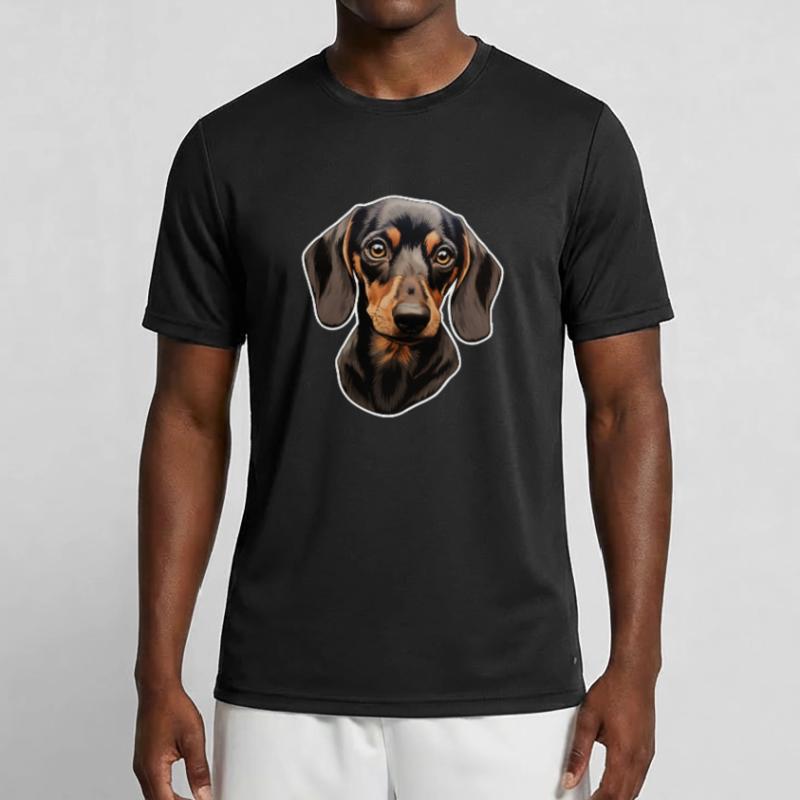 Dackel oder Dachshund Männer Funktions-T-Shirt