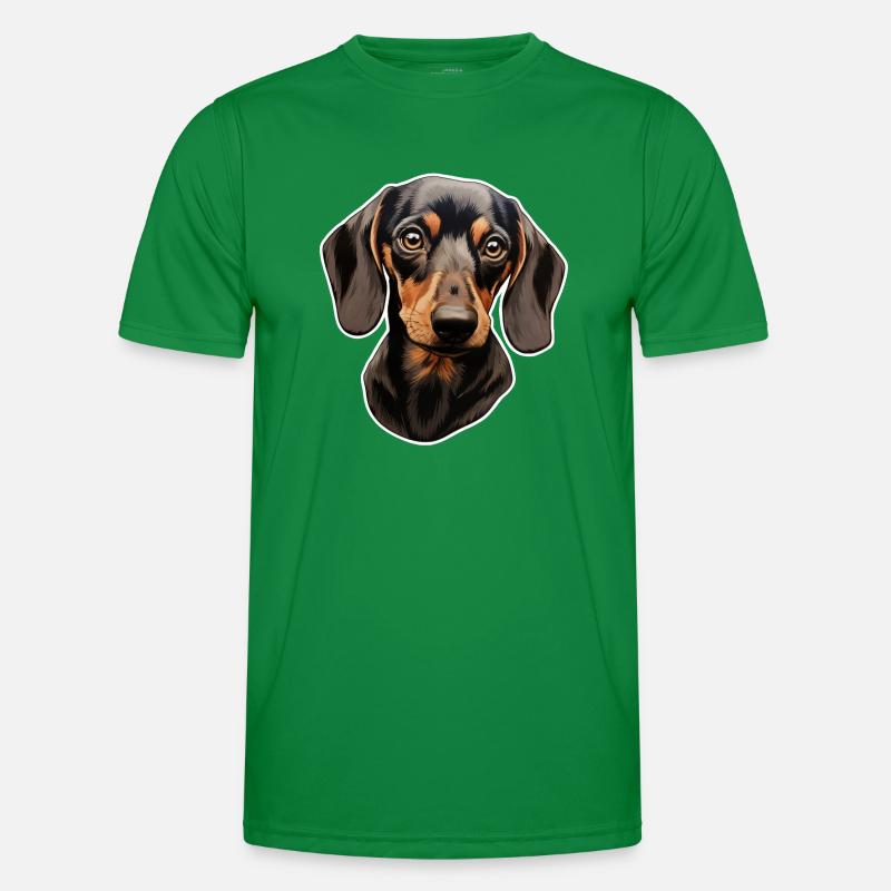 Dackel oder Dachshund Männer Funktions-T-Shirt