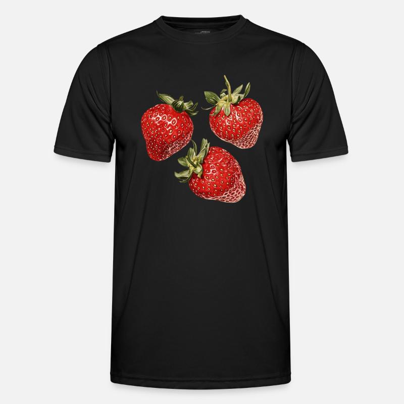 Erdbeeren Männer Funktions-T-Shirt