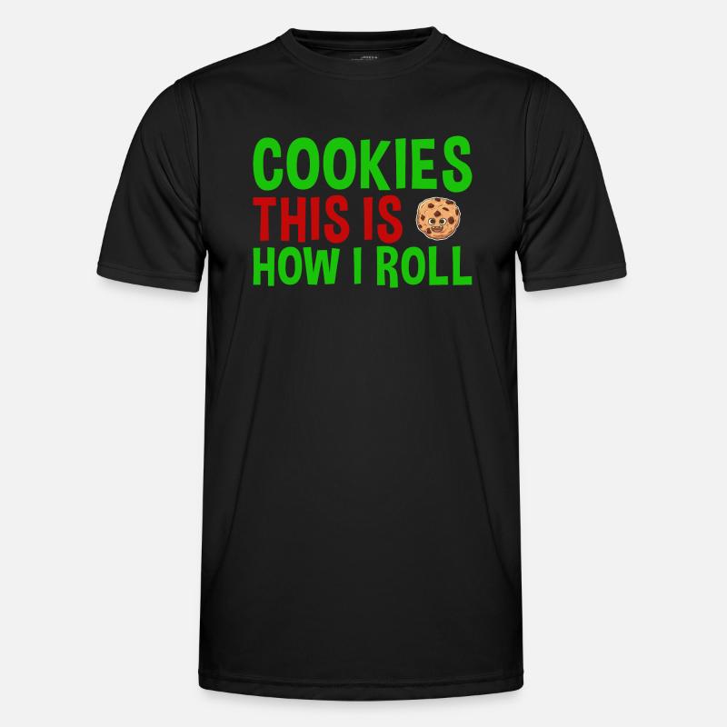Baking This Is How I Roll Cookie Männer Funktions-T-Shirt