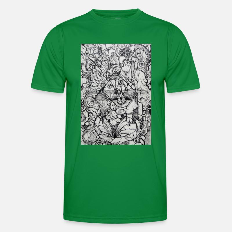 Psychedelic Vision Männer Funktions-T-Shirt